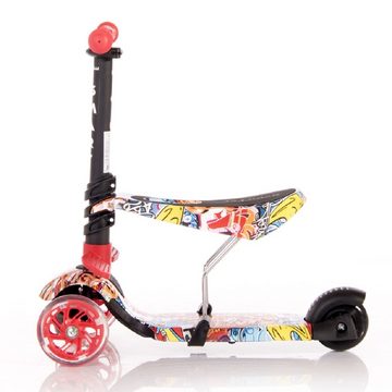 Lorelli Cityroller Kinderroller Smart 2 in 1, Smart PU Räder leuchten klappbar verstellbar