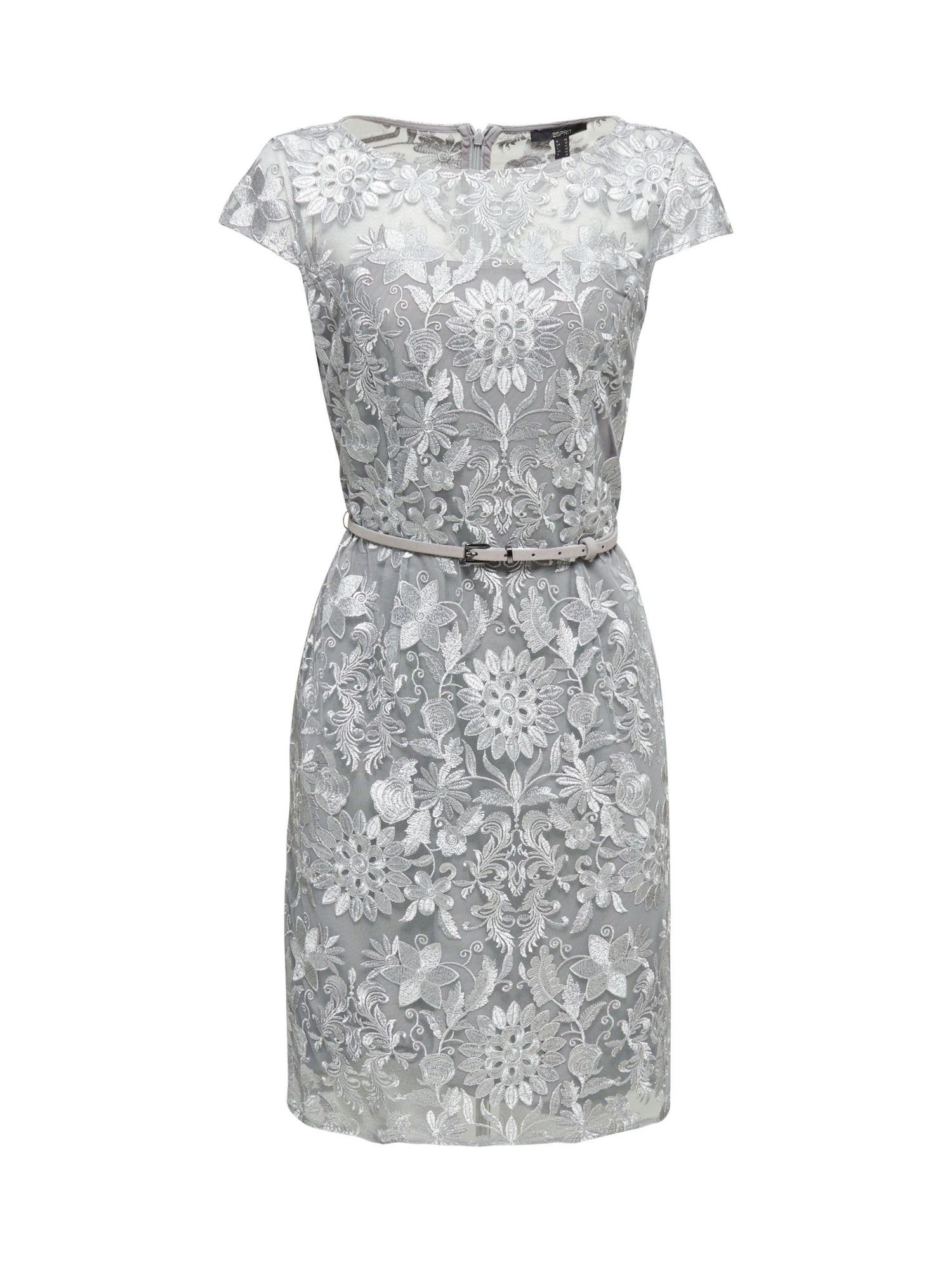 Esprit Collection Midikleid »Tüll-Kleid mit Stickerei und Gürtel« online  kaufen | OTTO