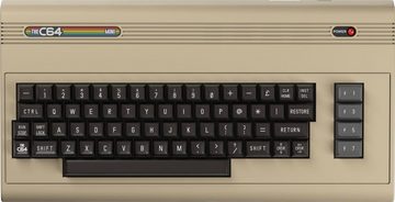 Retro Games C64 Mini Retro Gamingsystem inkl. 64 Games, Tastatur und Joystick