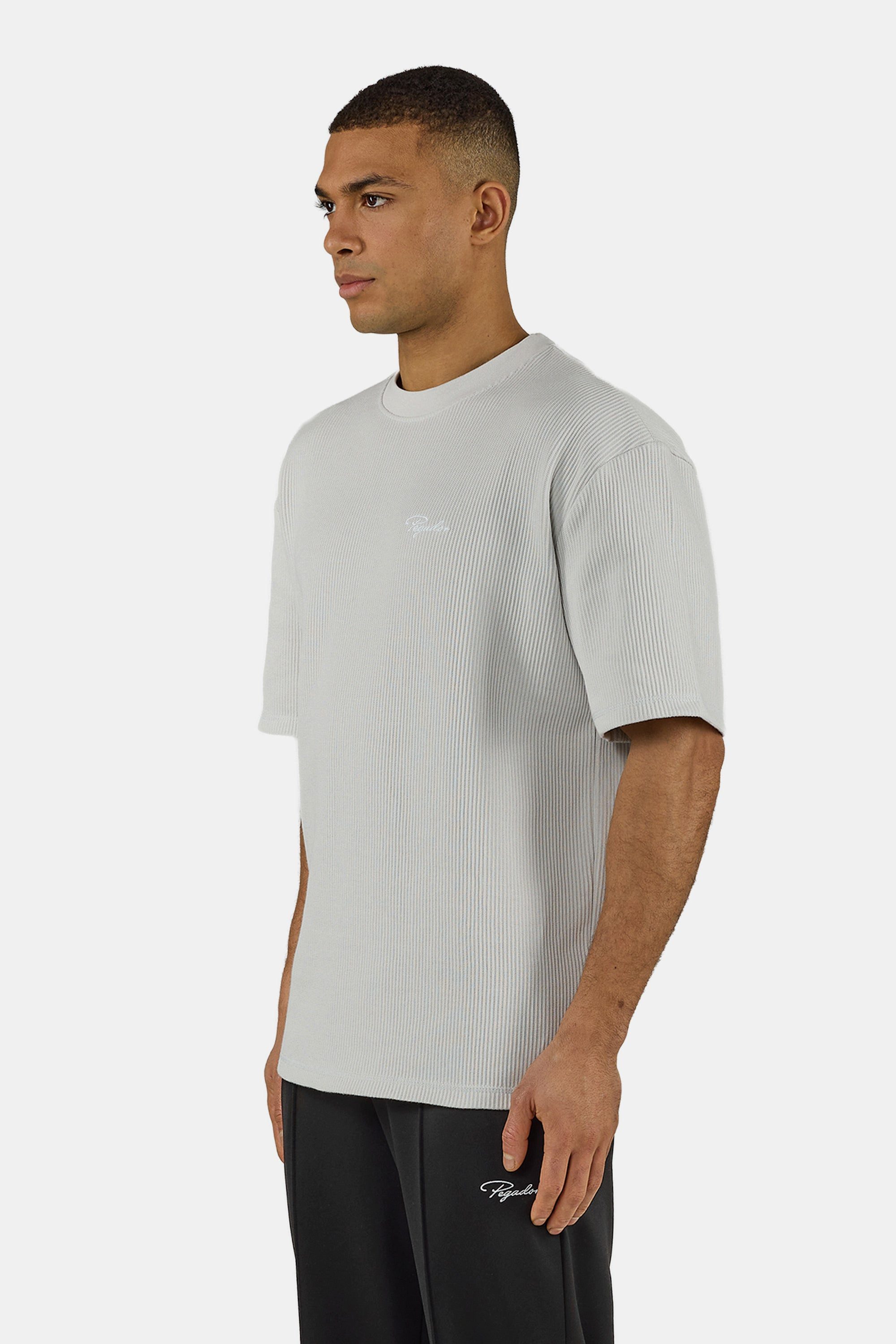 PEGADOR T-Shirt Signar Oversized Rib Tee Baumwolle, oversize