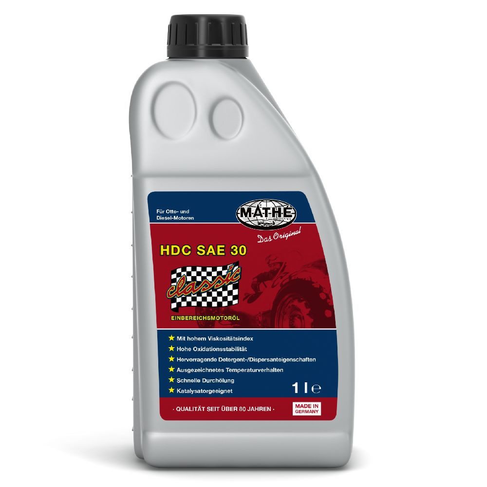 MATHY Motoröl MATHÉ HDC SAE 30 1,0 l, (1-tlg), Einbereichs Motoröl