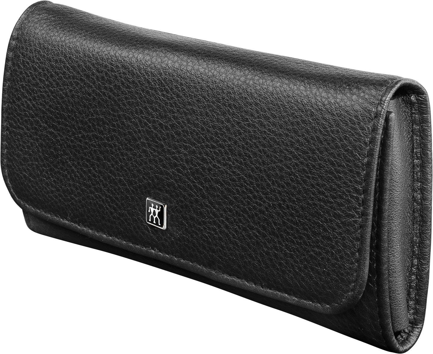 Zwilling Maniküre-Etui CLASSIC INOX DRUCKKNOPF-ETUI SCHWARZ, 5 tlg