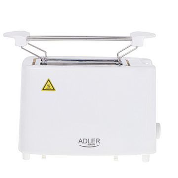 Adler Toaster AD 3223, 2 kurze Schlitze, 900,00 W, 2-Scheiben-Toaster 900W 6 Stufen Grillplatte