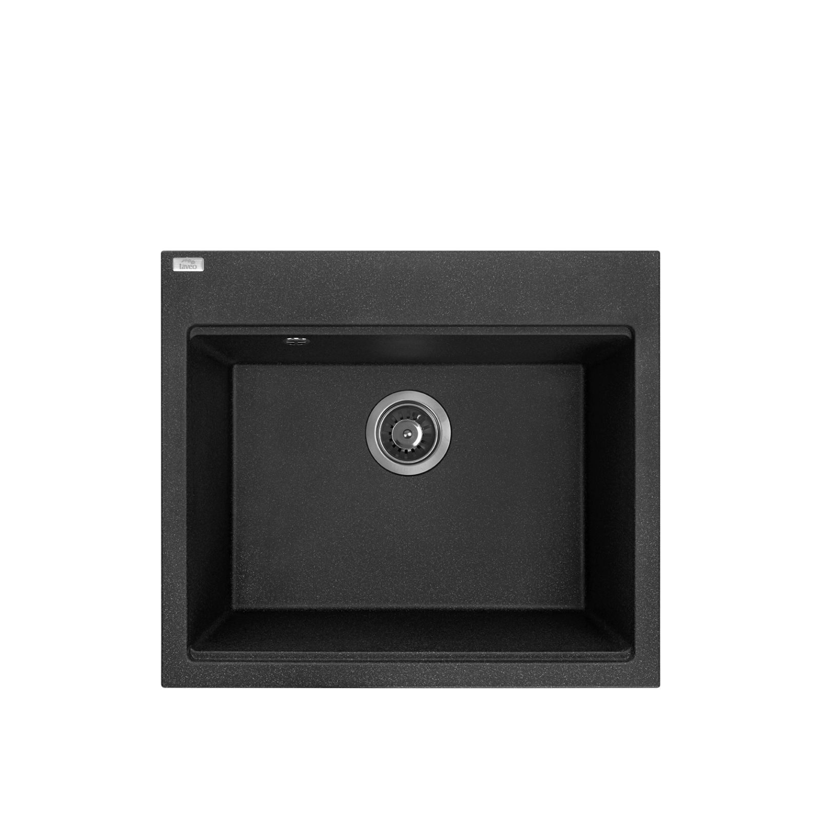 Granitspüle Einbauspüle TAU aus Granit (57×50 cm), 1 Becken, schwarz, matt günstig online kaufen