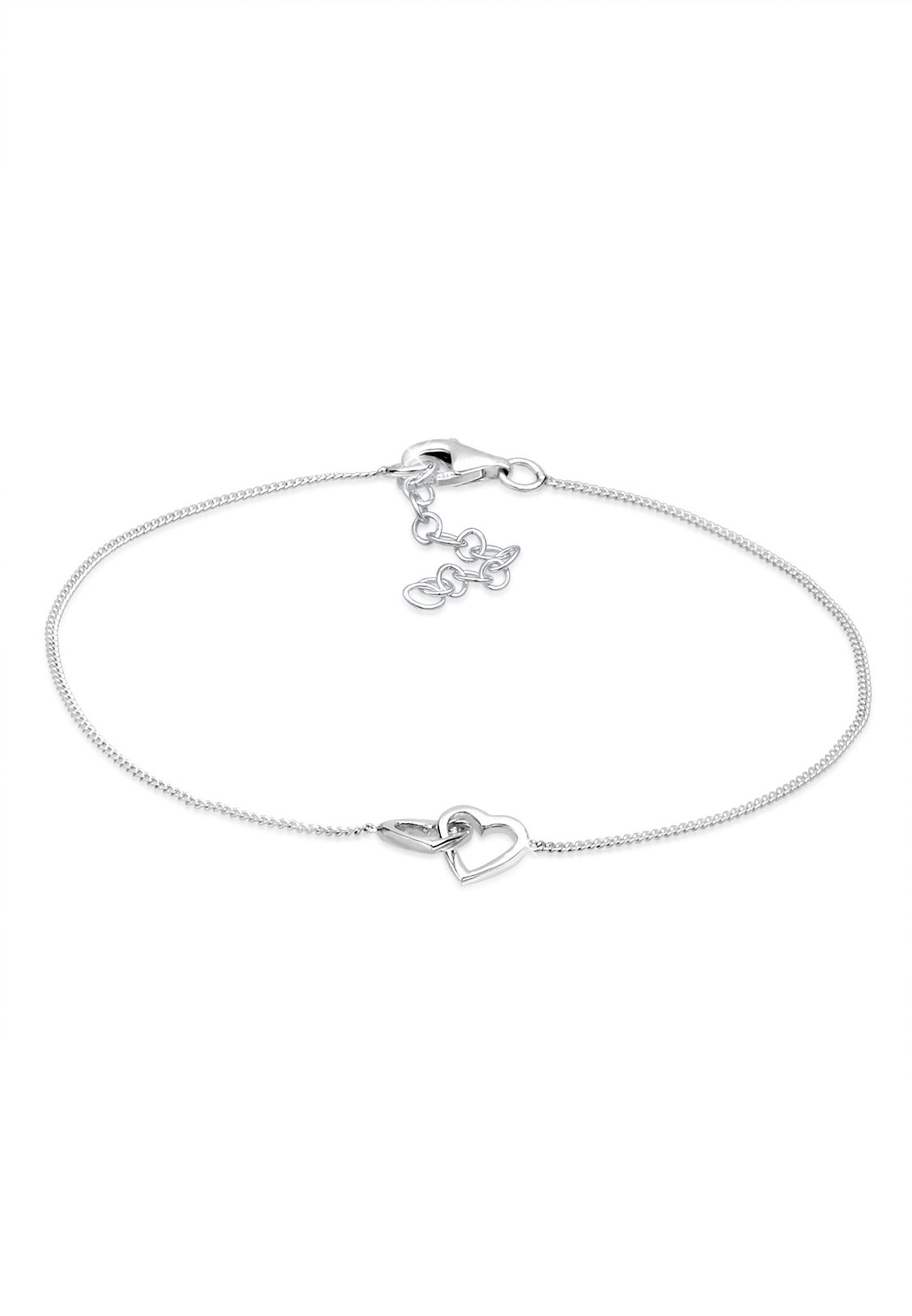 Elli Armband Herzen Verschlungen Lovely 925 Silber (kein Set, 1-tlg), Herz günstig online kaufen