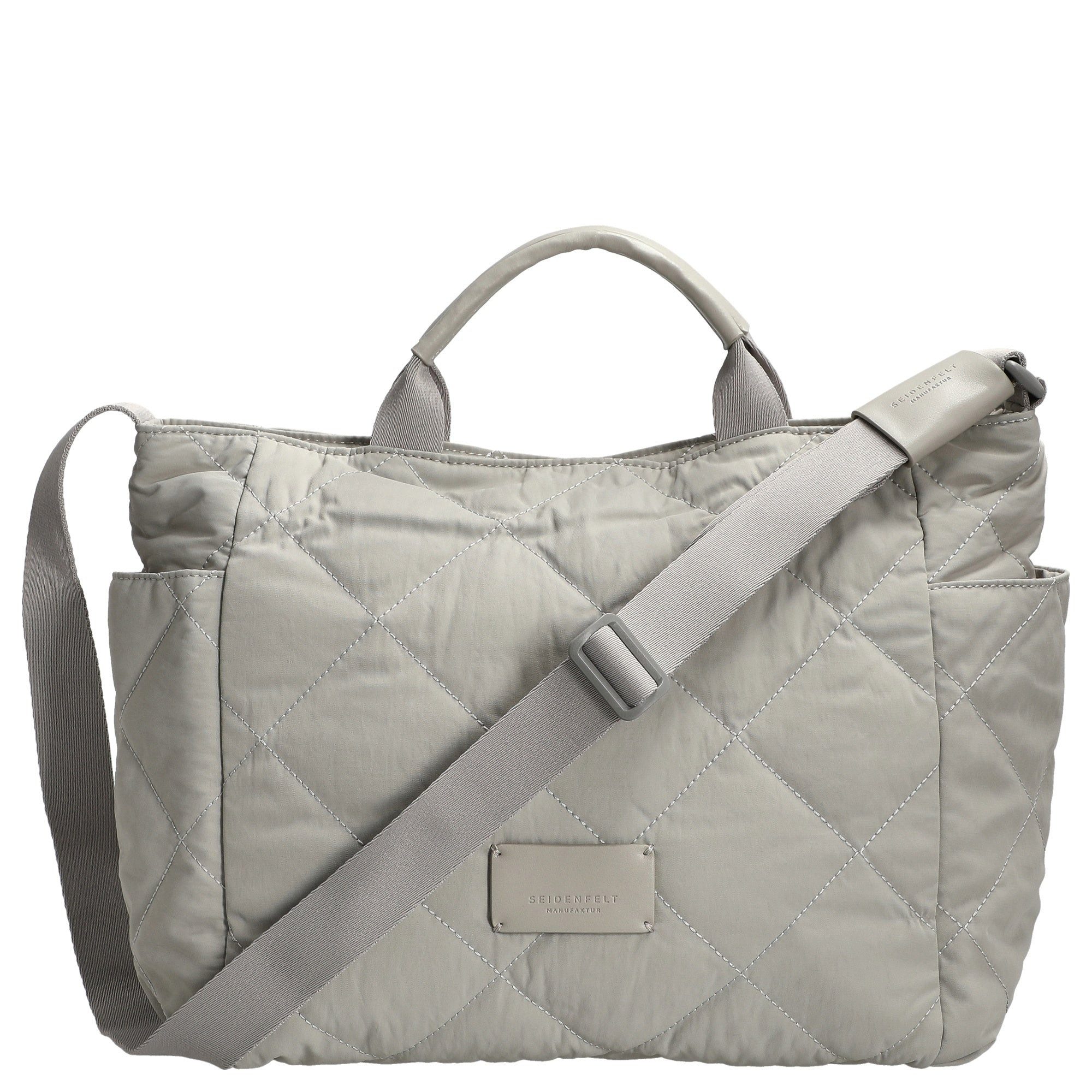 Seidenfelt Manufaktur Handtasche Hetta - Henkeltasche 42 cm (cool grey)