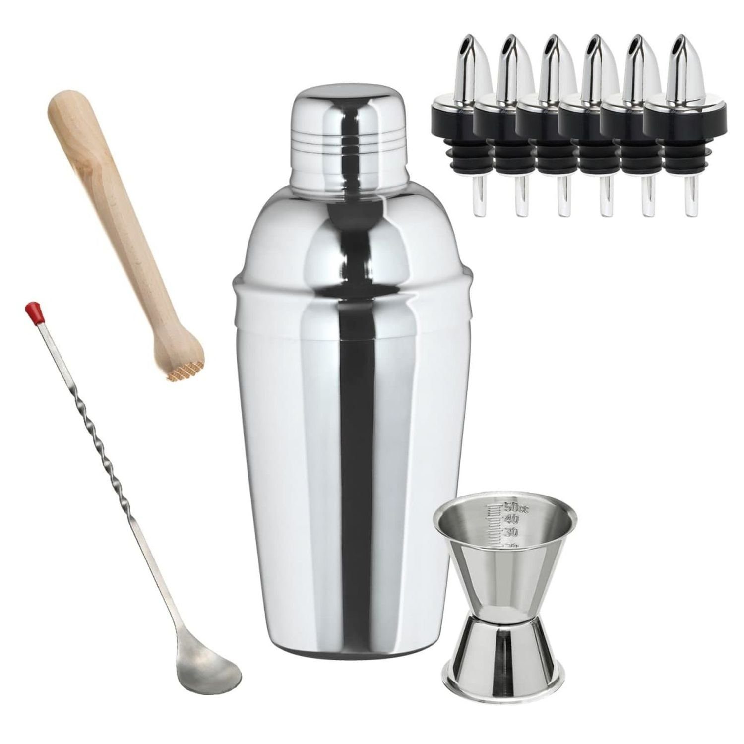 Cocktail Shaker Cocktail Shaker set - 3-teiliger EDELSTAHLSHAKER