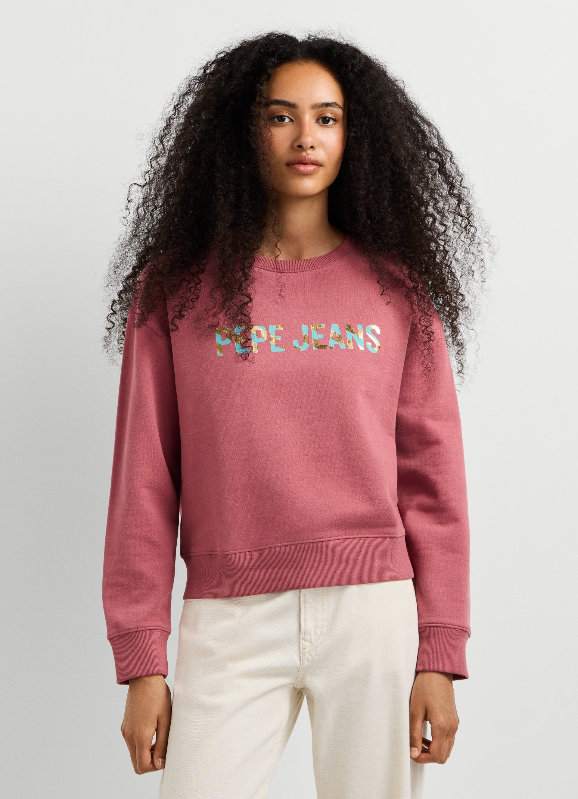 Pepe Jeans Sweatshirt CELESTE Baumwoll-Mix, Rundhalsform