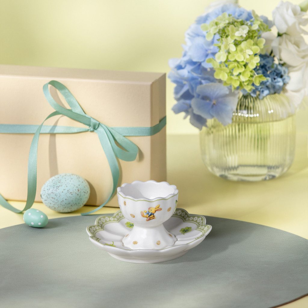 Villeroy & Boch Eierbecher Easter Delight Eierbecher, (1-tlg), Premium Porcelain, 1 Stck, Handw., mikrow.sicher
