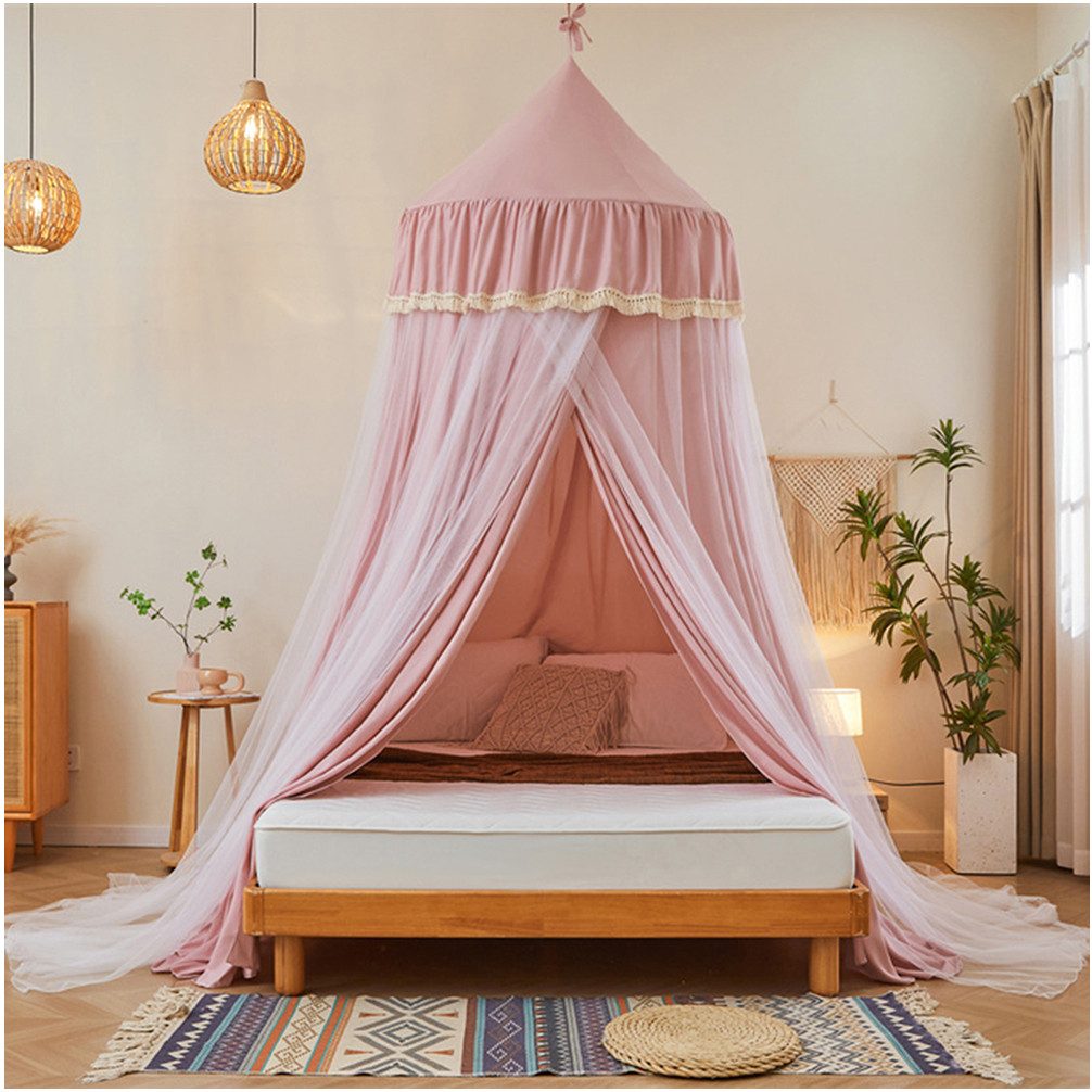 Jibenhome Moskitonetz Doppelschicht Moskitonetz, Bett Baldachin, Lichtblock günstig online kaufen