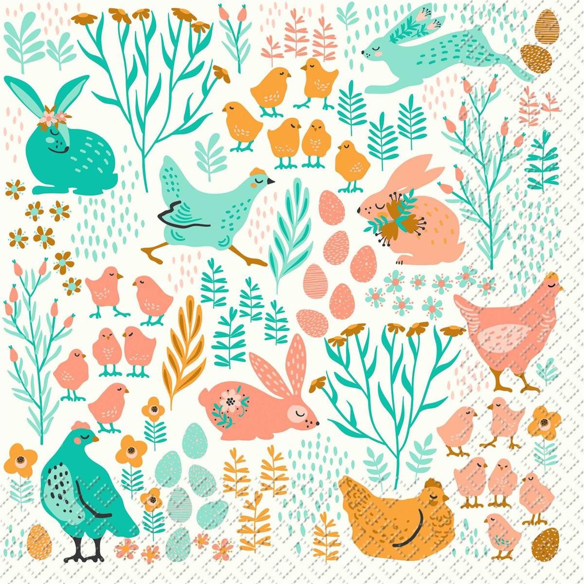 stewo Papierserviette Stewo 2572 5283 43 Lunchservietten Ostern - 33 x 33 cm, 20 Stück