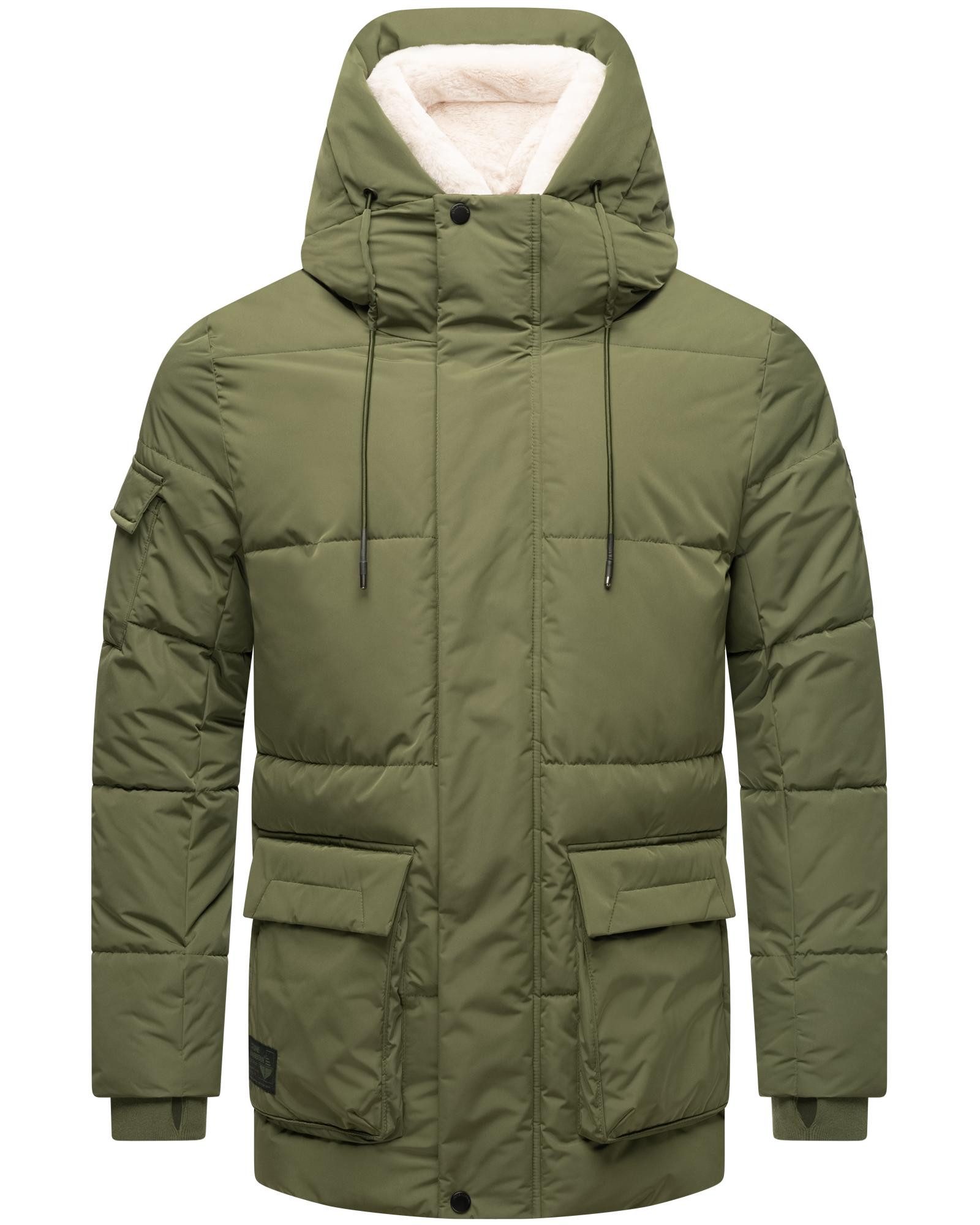 Stone Harbour Winterjacke Lauroo XX urbane Herren Steppjacke mit kuscheligem Teddyfleece – Bild 4 von 5