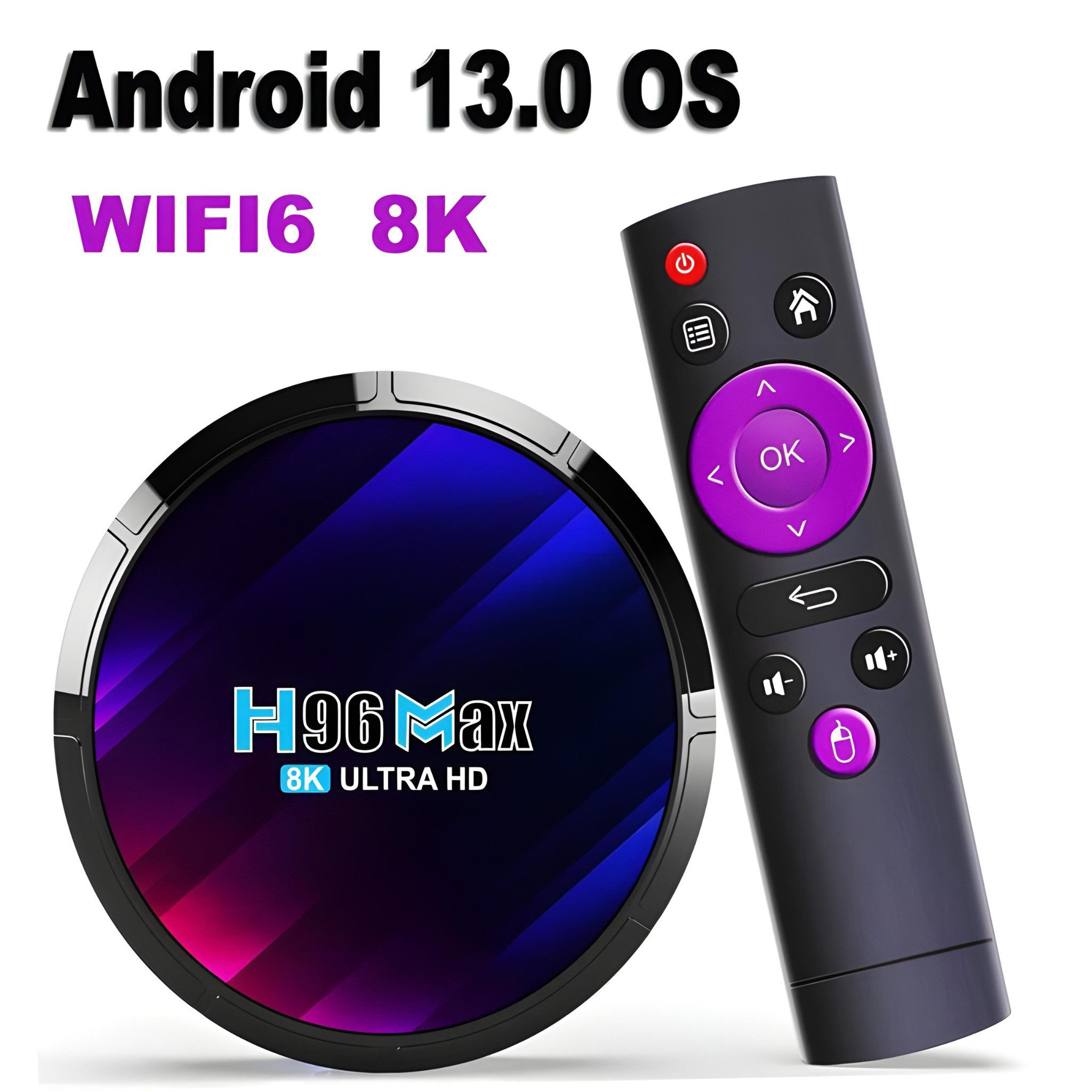 Magcubic Streaming-Stick 8K Android Wifi Smart TV Box Ultra HD WiFi Media Player, Android Smart TV mit Netflix, Youtube, Amazon Prime Video etc.