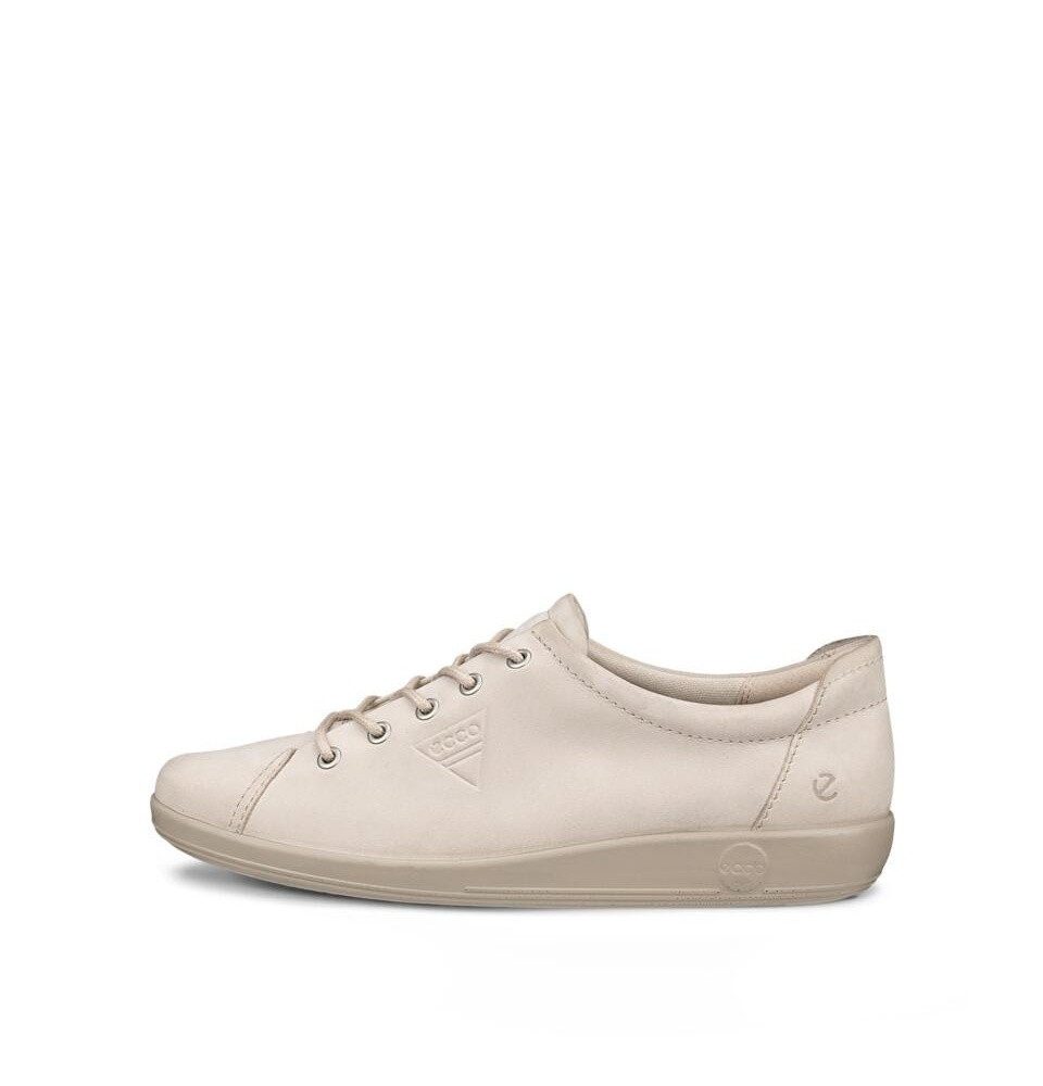Ecco Soft 2.0 Tie (leichte und flexible Sohle) hellgrau Damen Sneaker günstig online kaufen