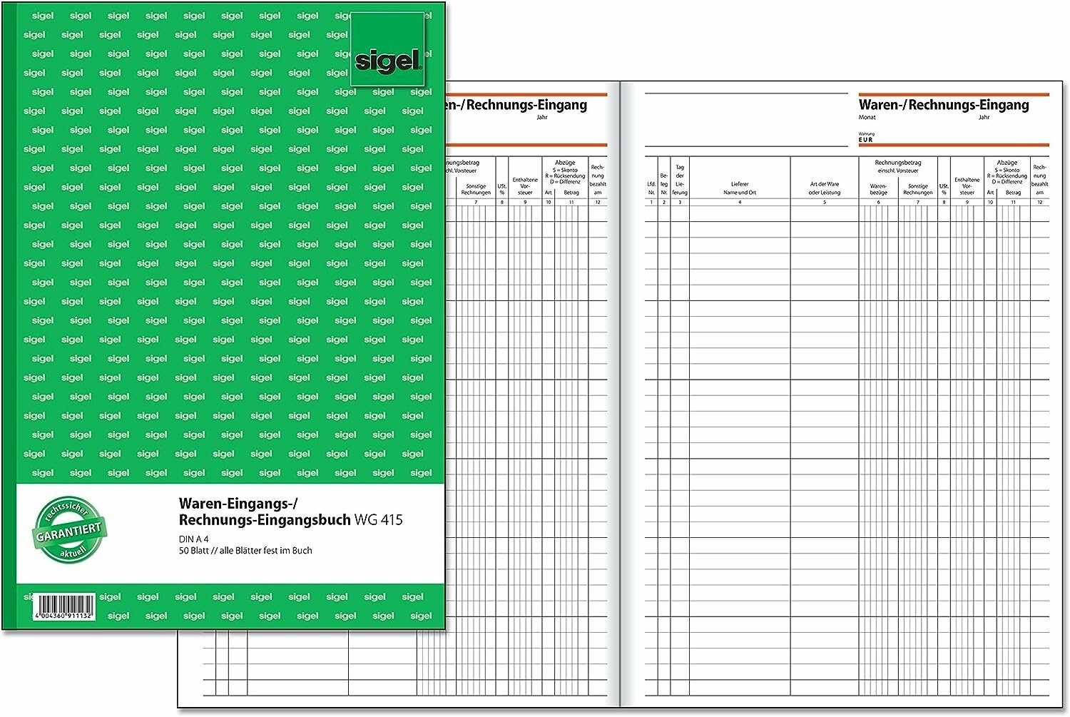 Sigel Formularblock WG415