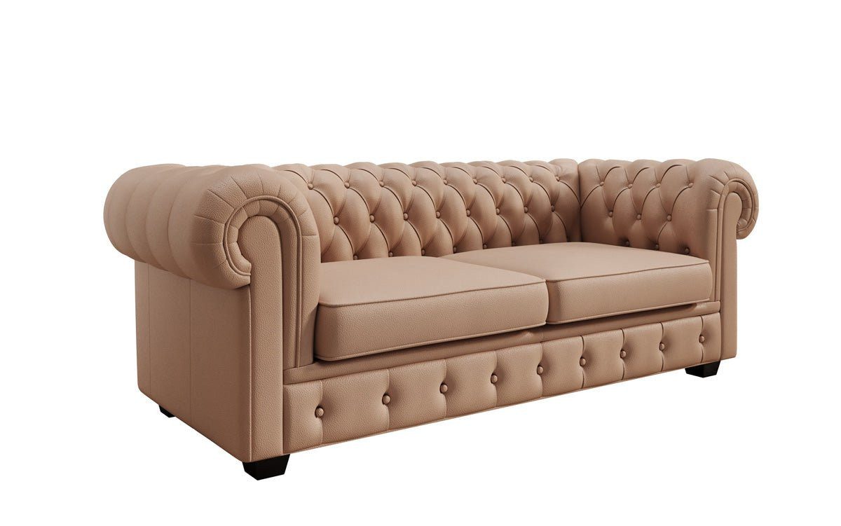 Luxusbetten24 Sofa Chesterfield 3 Sitzer Sofa Royal, in Echtleder