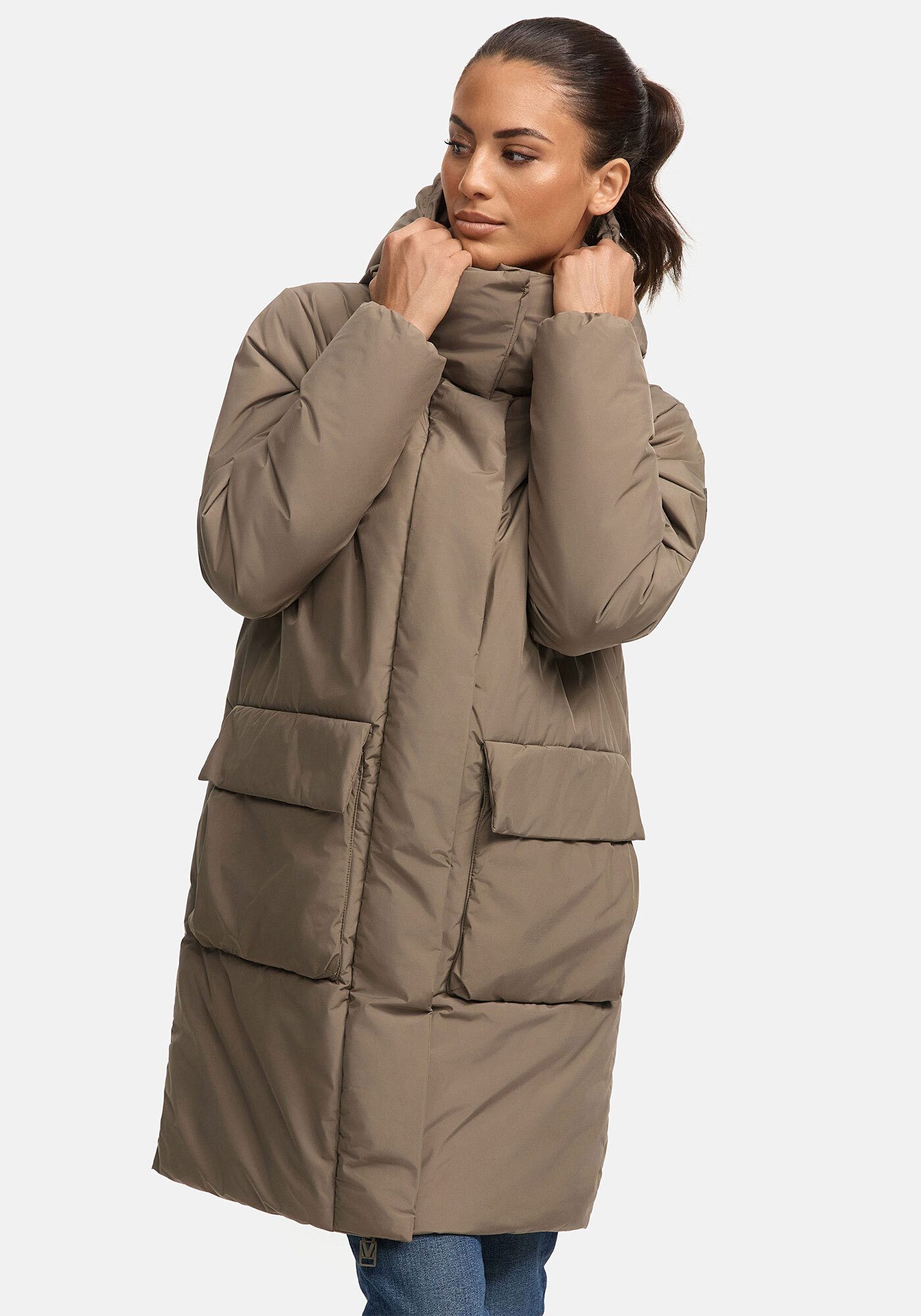 Marikoo Winterjacke Nanami mit großer Kapuze