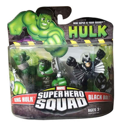 Hasbro Actionfigur Marvel Super Hero Squad King Hulk und Black Bolt Actionfigur von Hasb
