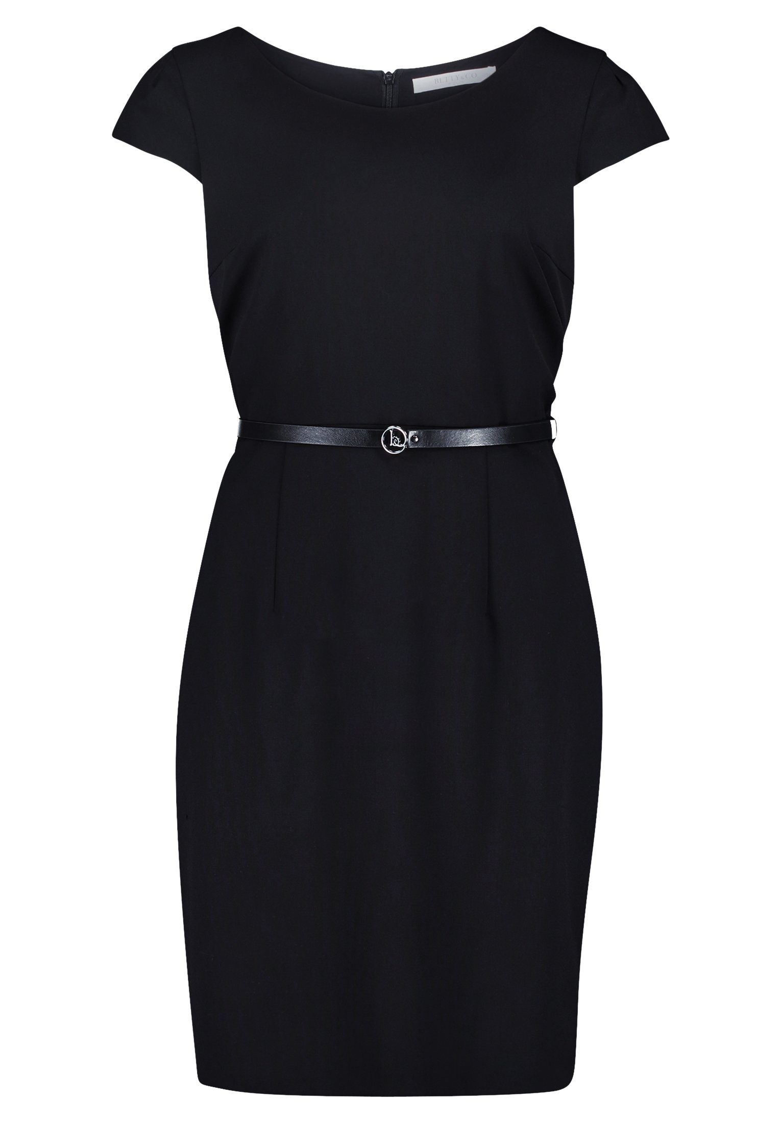 Betty&Co mit Gürtel Minikleid (1-tlg) Schwarz