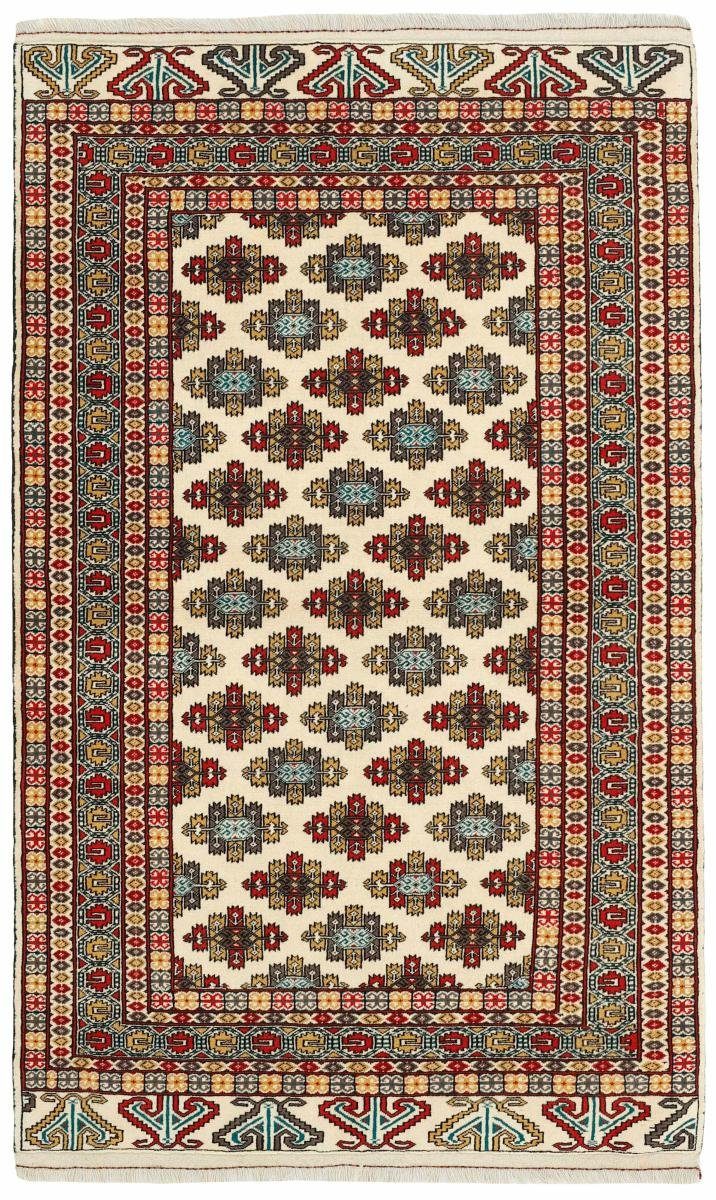 Orientteppich Turkaman 131x211 Handgeknüpfter Orientteppich / Perserteppich, Nain Trading, rechteckig, Höhe: 6 mm