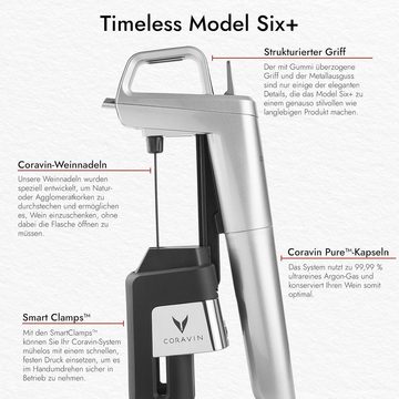 Coravin Weinflaschenöffner Weinflaschenöffner Coravin Timeless Six+ Weinkonservierungssystem