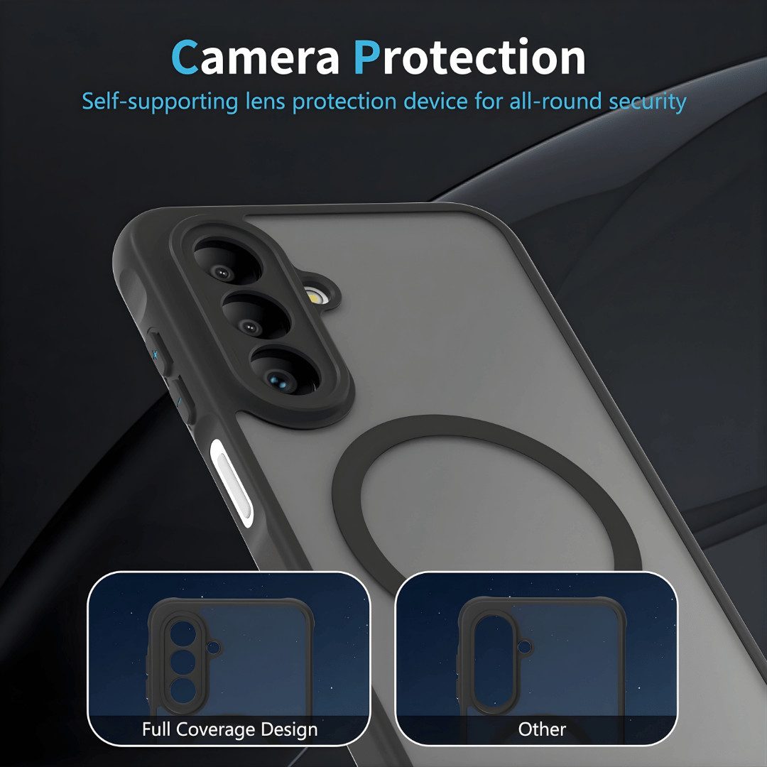 SmartUP Smartphone-Hülle + 2X Schutzglas für Samsung Galaxy A17 5G Panzerfolie MagSafe Case 9H 6,6 Zoll, MagSafe-Technologie