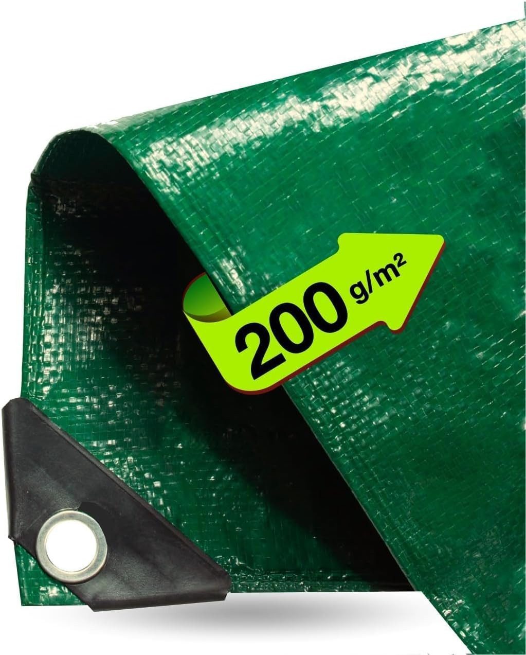 PlaneEasy.® Schutzplane robuste Schutzplane (Packung, Abdeckplane mit Ösen)