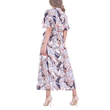 Ital-Design Sommerkleid Damen Freizeit Sommerkleid in Mehrfarbig