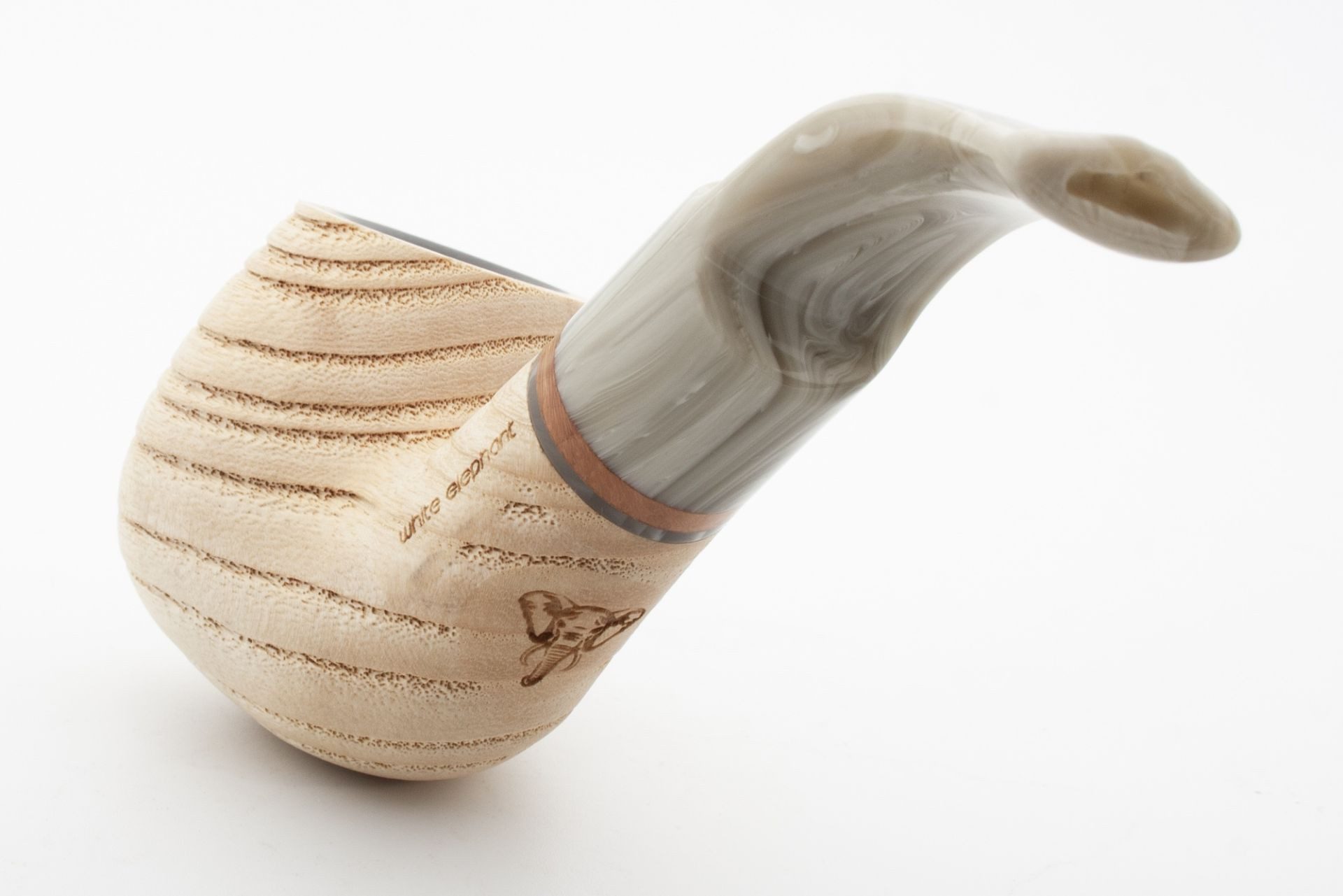 meytrade Handpfeife White Elephant Pfeife Sahara 1 Esche mit Graphit Einsatz