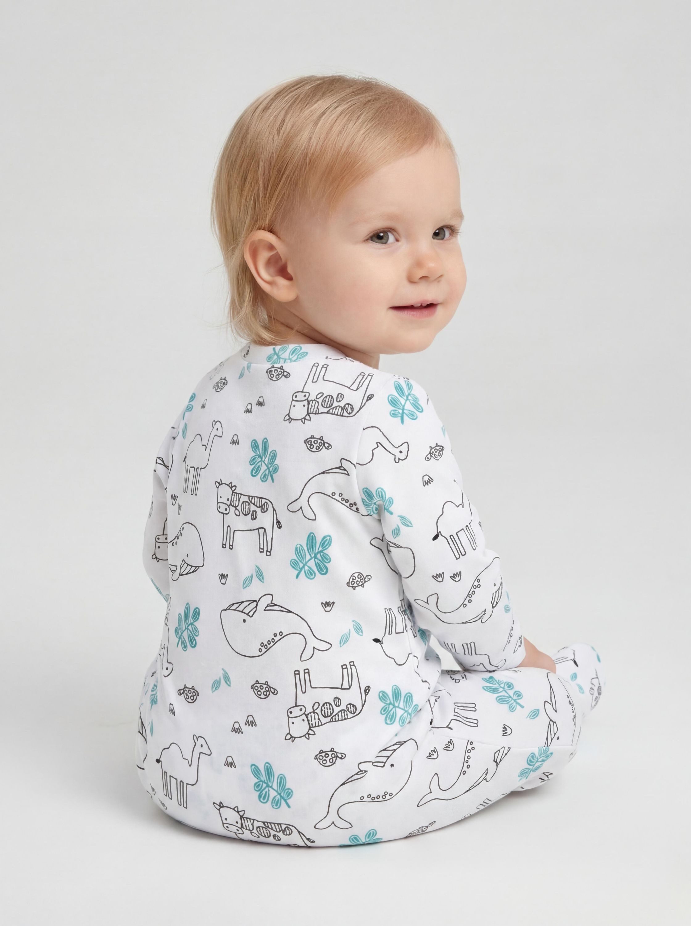 TupTam Schlafoverall TupTam Baby Mädchen Schlafstrampler mit Fuß 3er Pack – Bild 4 von 5