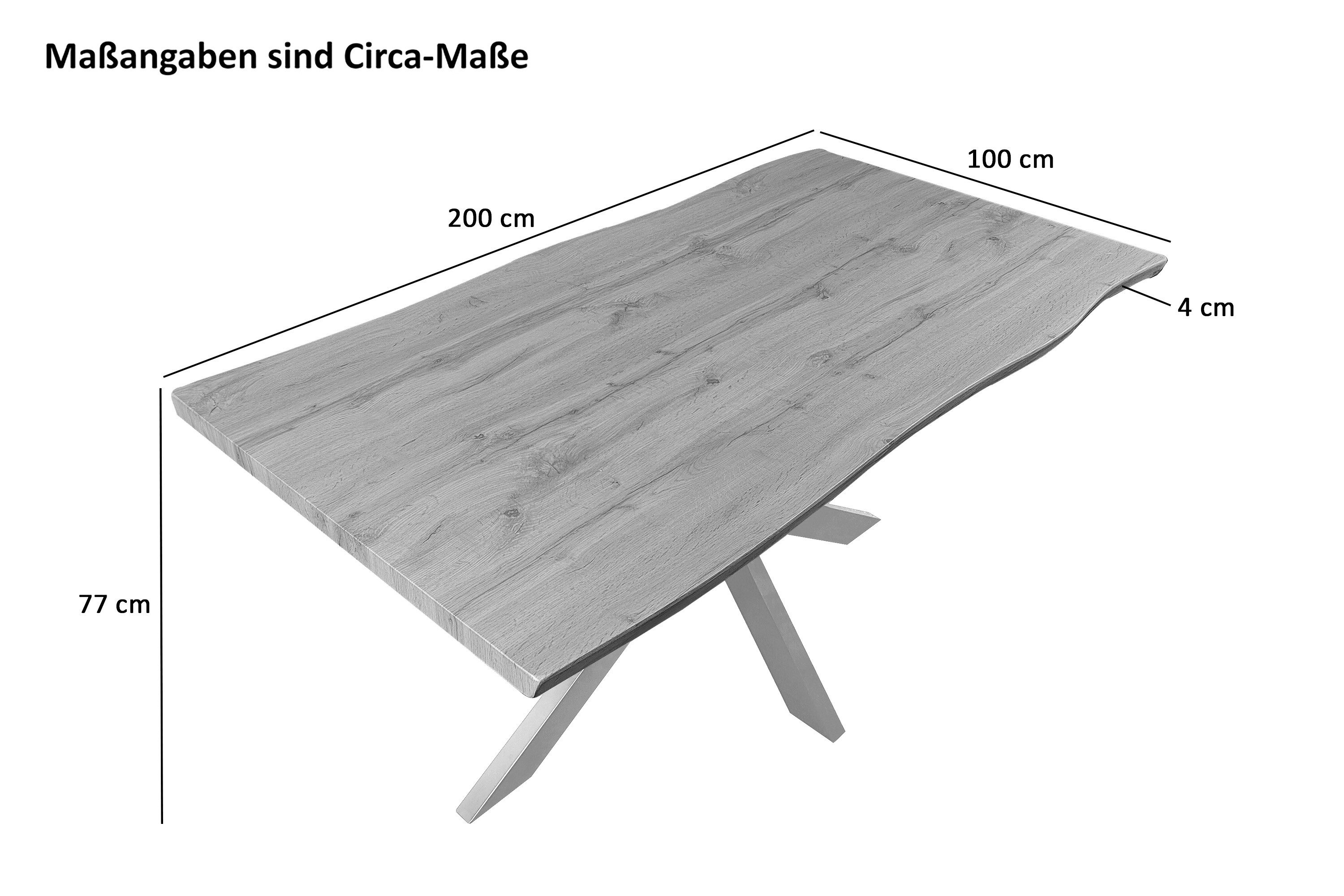 SAM® Esstisch TorbenS, verschiedene Holz-Optiken, Spider-Metallgestell, günstig online kaufen