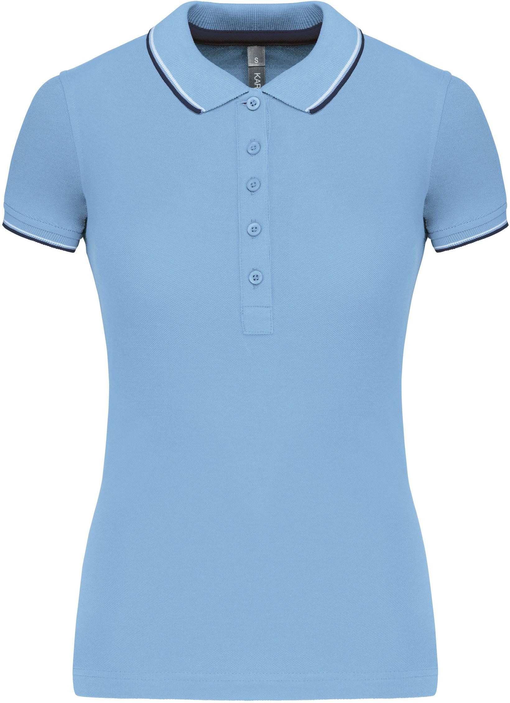 Poloshirt Damen Piqué Poloshirt Kurzarm