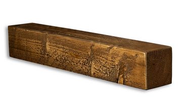 Levandeo® Wandregal, levandeo Wandregal Holz Massiv 60x10cm Nussbaum Farbig Wandboard