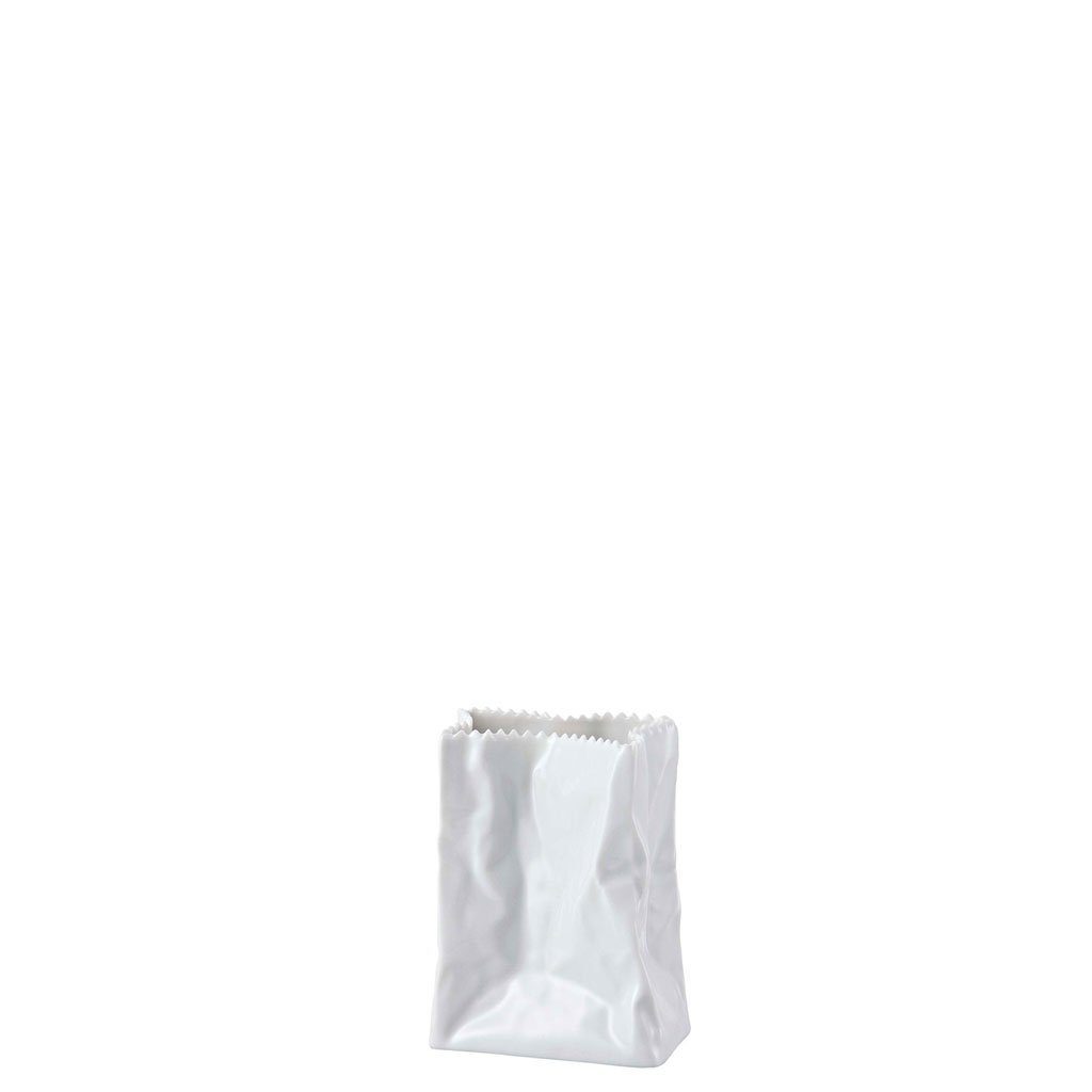 Rosenthal Dekovase Tütenvase Weiß glasiert Vase 10 cm