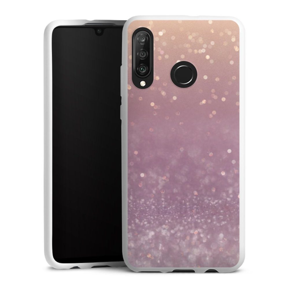 DeinDesign Handyhülle »Tender Gleam Glitterlook« Huawei P30 Lite, Hülle Glitzer Look