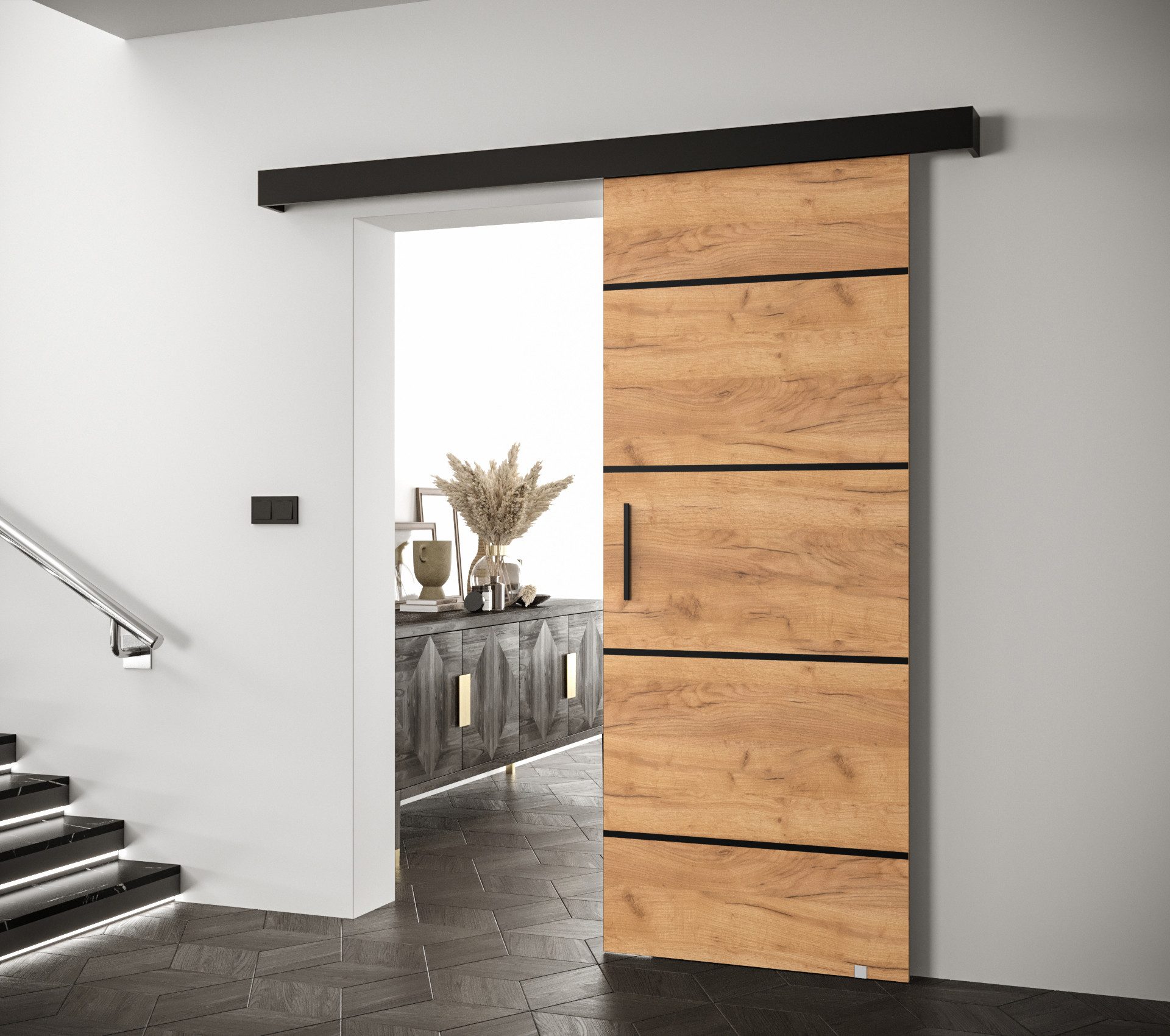 ABIKS MÖBEL Schiebetür Innenschiebetür Schiebetür Schiebetürsystem SALWADOR günstig online kaufen