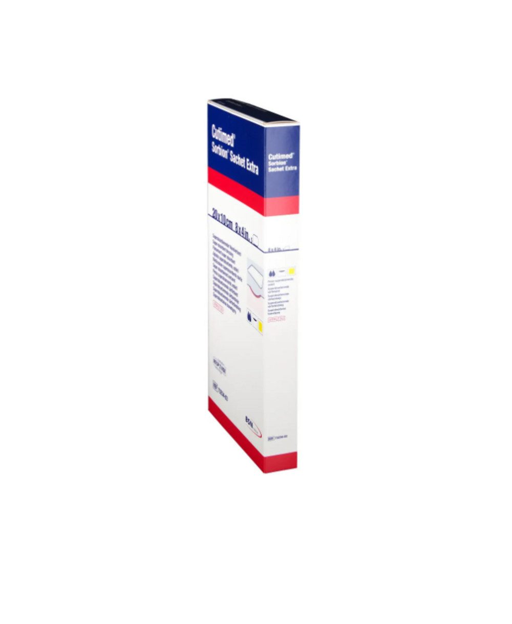 BSN medical GmbH Wundpflaster CUTIMED Sorbion Sachet Extra Wundaufl.10x20 cm (Spar Set, 5 St., Schutz vor Wundinfektionen), Hygienische Wundbehandlung