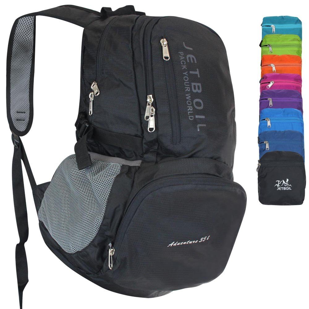 Frentree Rucksack Faltbar, Wasserdicht und sehr leicht, viel Stauraum & einfach zu verstauen