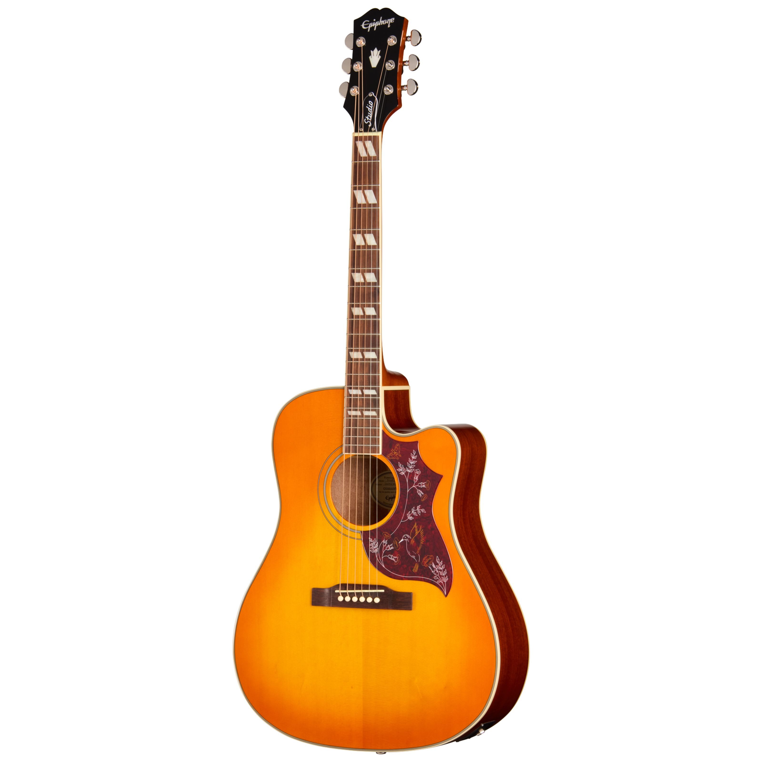 Epiphone Westerngitarre, Westerngitarren, Dreadnought Gitarren, Hummingbird Studio EC Heritage Cherry Sunburst - Westerngitarre