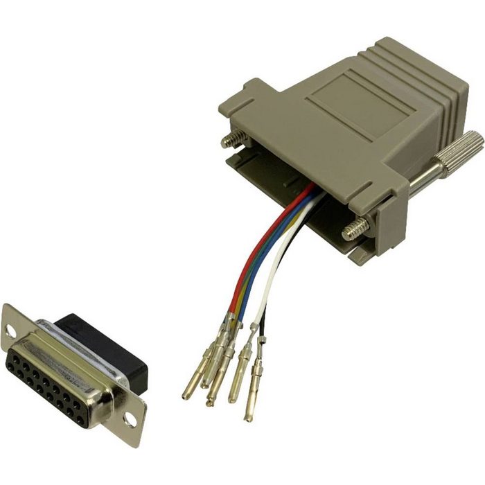 BKL Electronic Küchenmaschinen-Adapter BKL Electronic 10121112 Adapter D-SUB-Buchse 15pol. - RJ12-Buchse 1 S