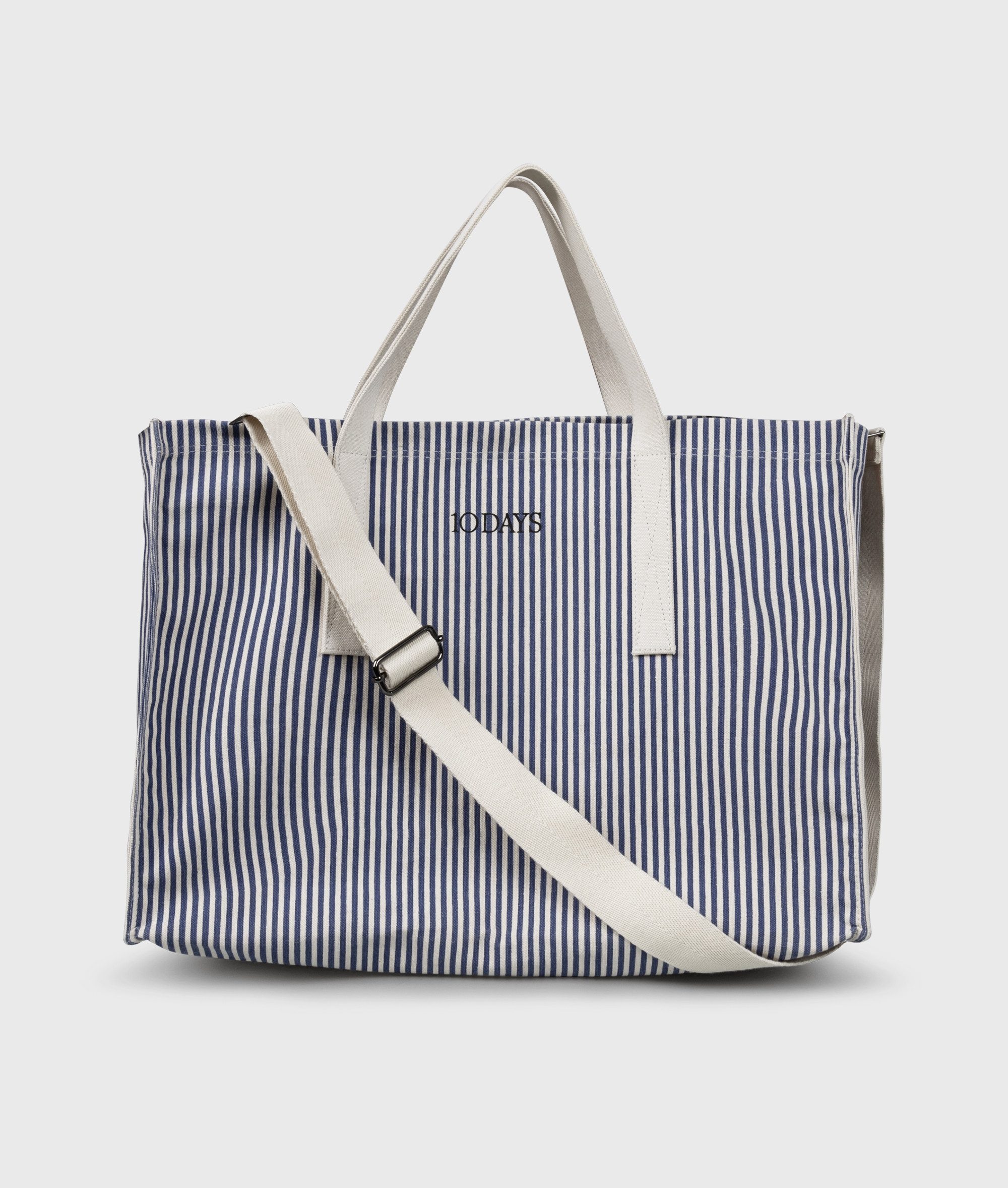10DAYS Aufbewahrungstasche canvas shopper stripes