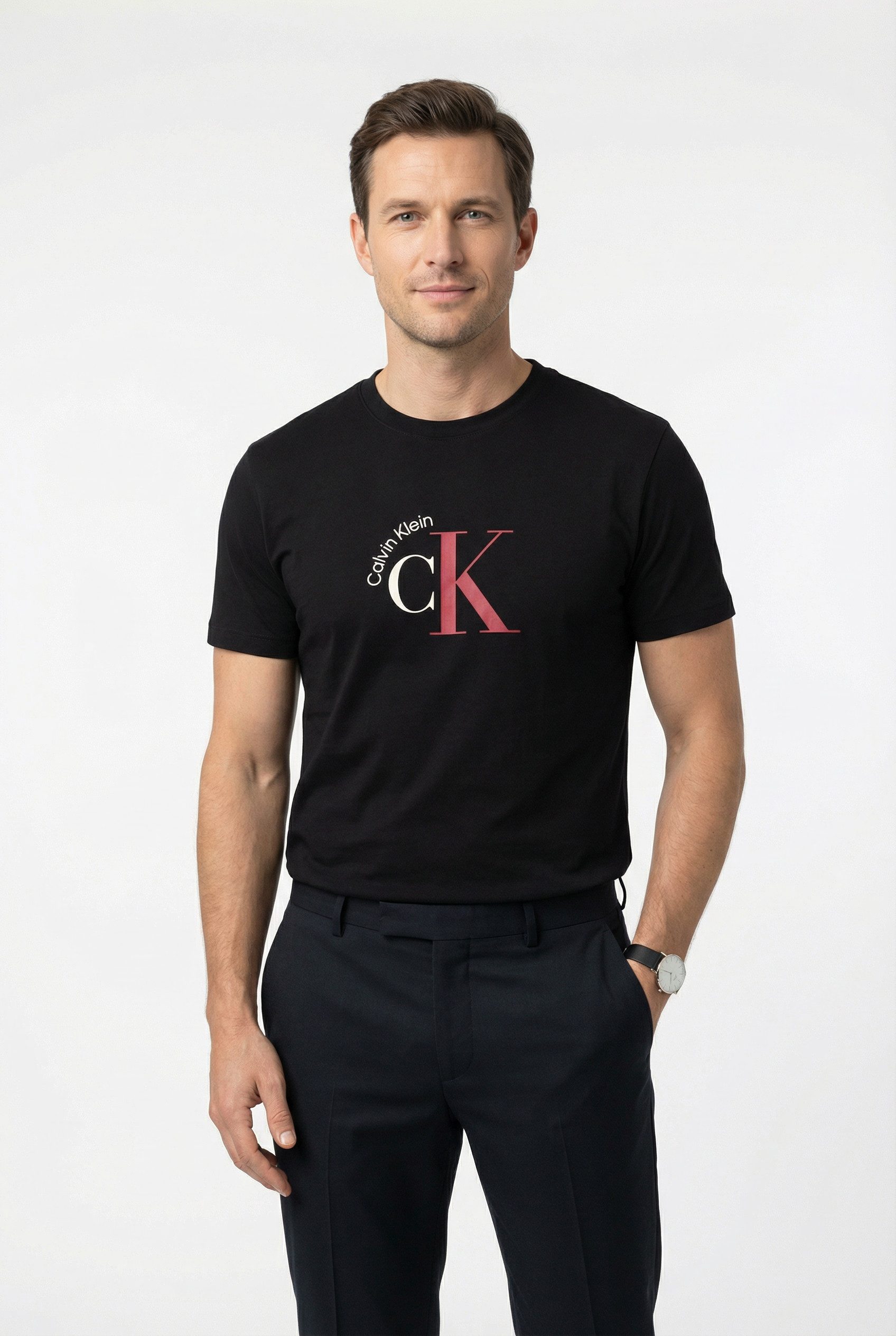 Calvin Klein Jeans T-Shirt Regular fit mit Rundhalsausschnitt