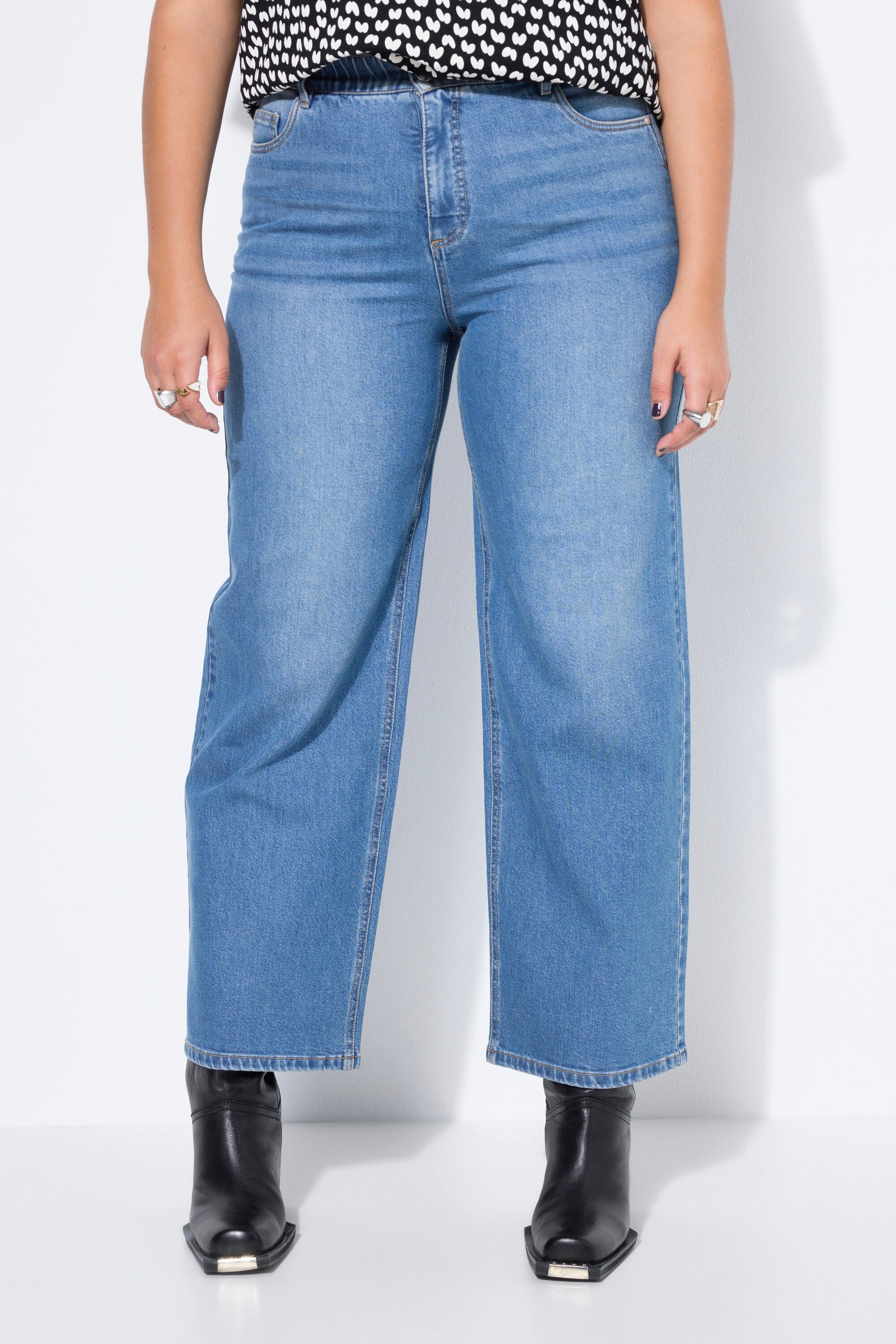 Studio Untold 5-Pocket-Jeans Jeans Wide Legs HighWaist extraweich 5-Pocket günstig online kaufen