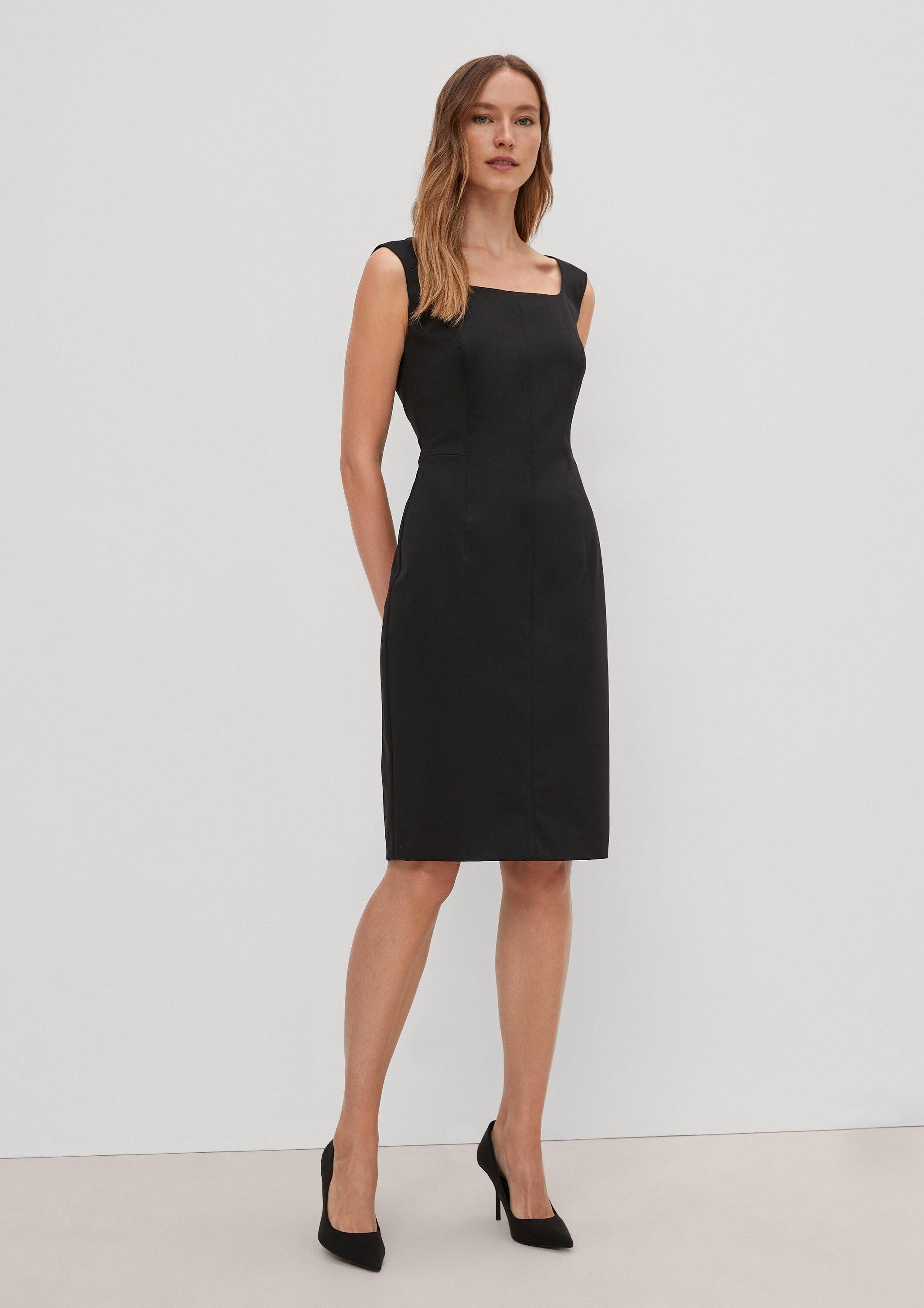 comma Minikleid Kleid Etuikleid aus Viskosestretch