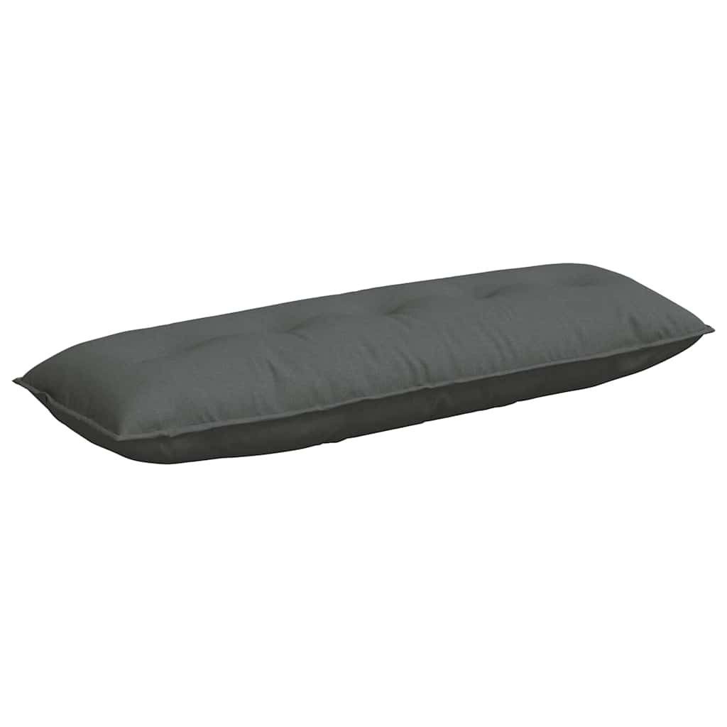 vidaXL Rückenkissen Rückenkissen Dunkelgrau 140 x 19 x 50 cm Stoff, 1-tlg.