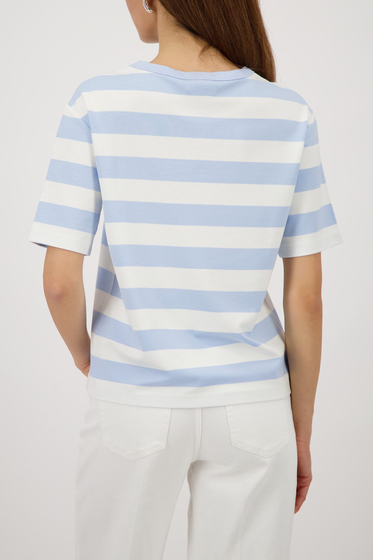 Monari Sweatshirt Sweatshirt Basic Ringel Regular fit mit Streifen