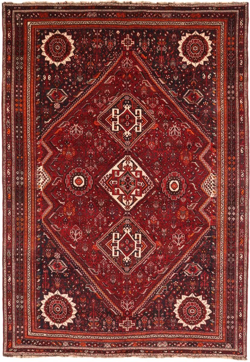 Orientteppich Ghashghai 218x315 Handgeknüpfter Orientteppich / Perserteppich, Nain Trading, rechteckig, Höhe: 12 mm