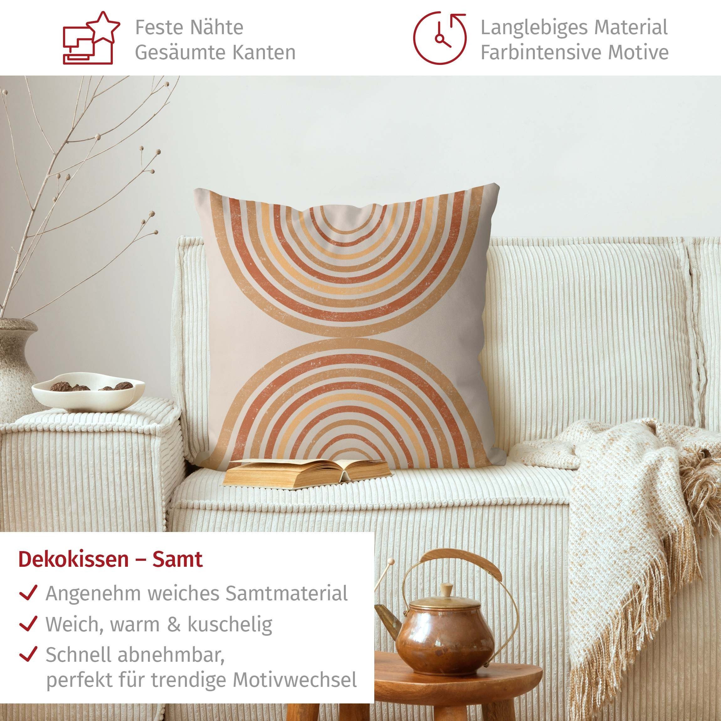 Bilderdepot24 Dekokissen drinnen Kissenhülle/ Sofakissen/ Zierkissen Kissenhülle beige originel, Bezug mit / ohne Füllung Zierkissen Outdoor Sofa Bett