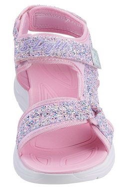 Skechers Kids E - SKECHERS GIRLS Sandale, Sommerschuh, Klettschuh, Sandalette, mit Klettverschlüssen