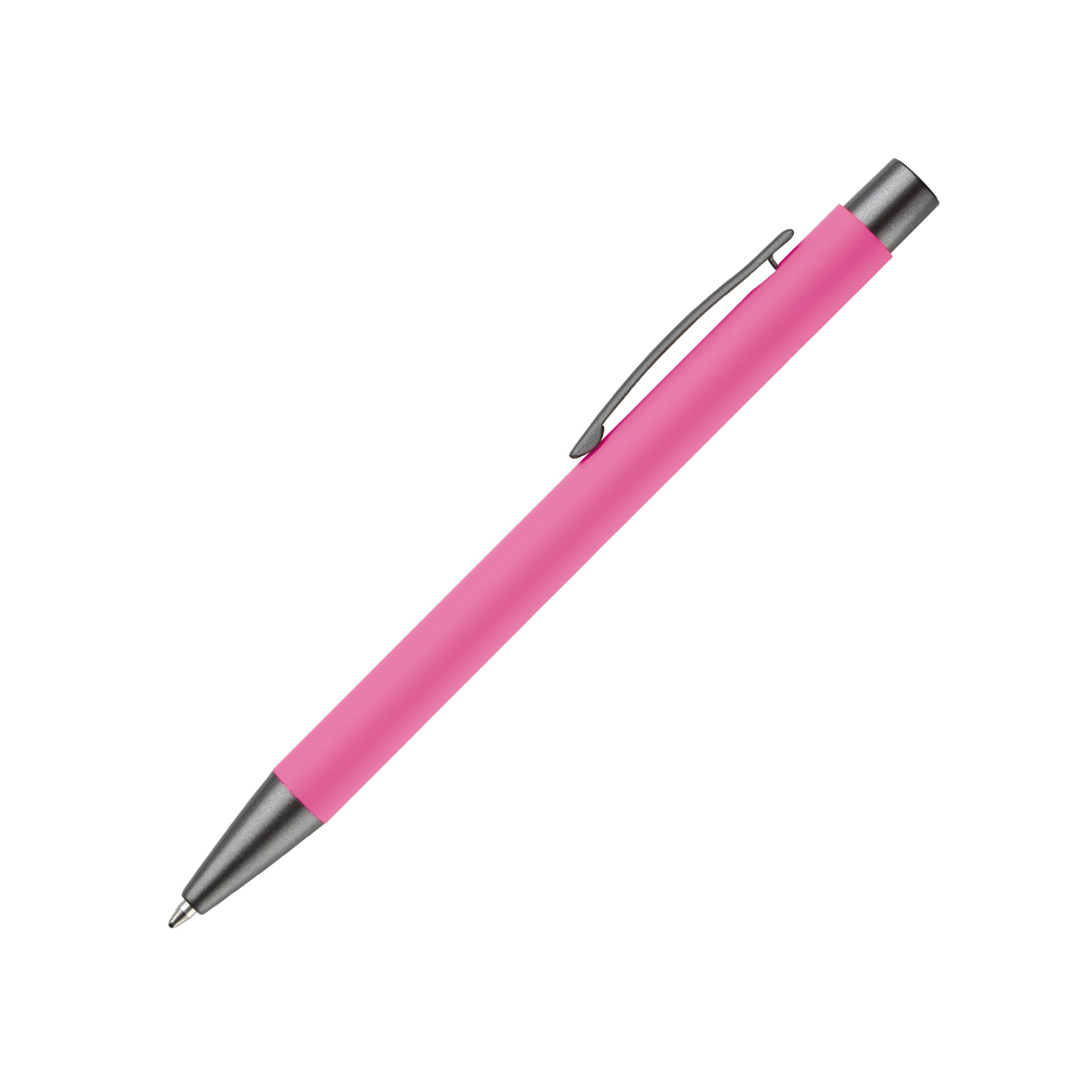 TOPPOINT Kugelschreiber Kugelschreiber / aus Metall / mit Soft-Touch / Farbe: pink